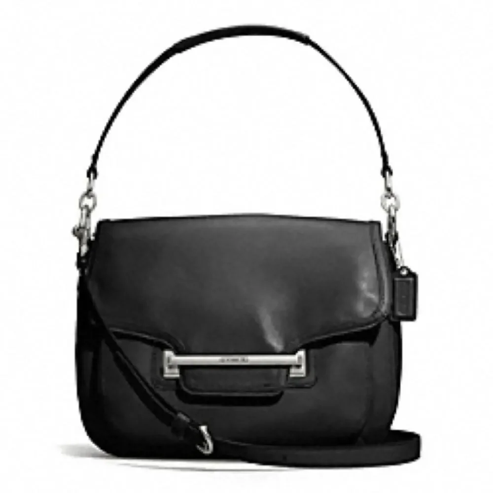 Coach Taylor Black Shoulder Crossbody Bag Flap Closure F27481